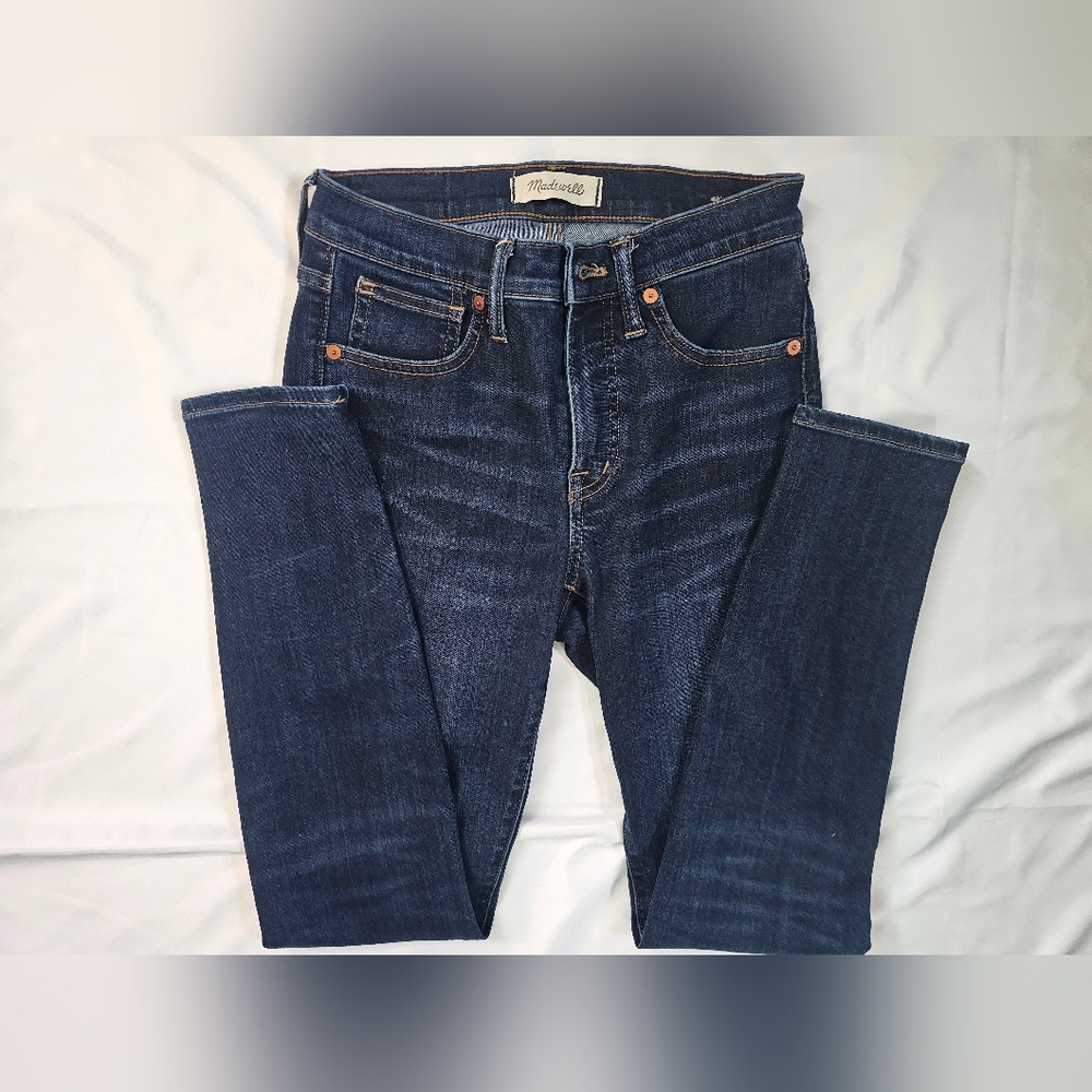 Madewell 9" High-rise Skinny Jeans- Dark Wash- Size 25
